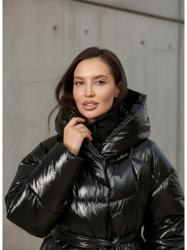 Черная зимняя куртка с капюшоном OffCold фото 4