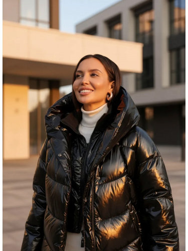 Черная зимняя куртка с капюшоном OffCold фото 17