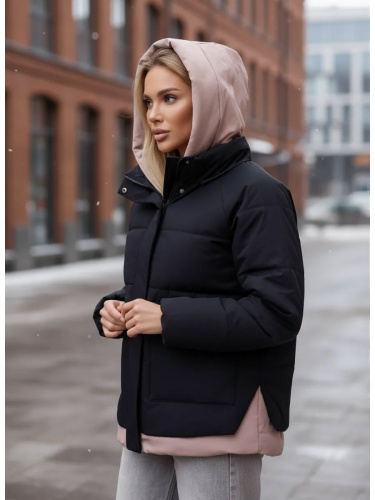 Черная демисезонная куртка с накладными карманами OffCold фото 14