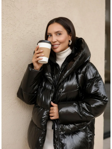 Черная зимняя куртка с капюшоном OffCold фото 16